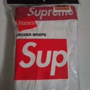 Hanes Boxer Briefs Pack Red and White